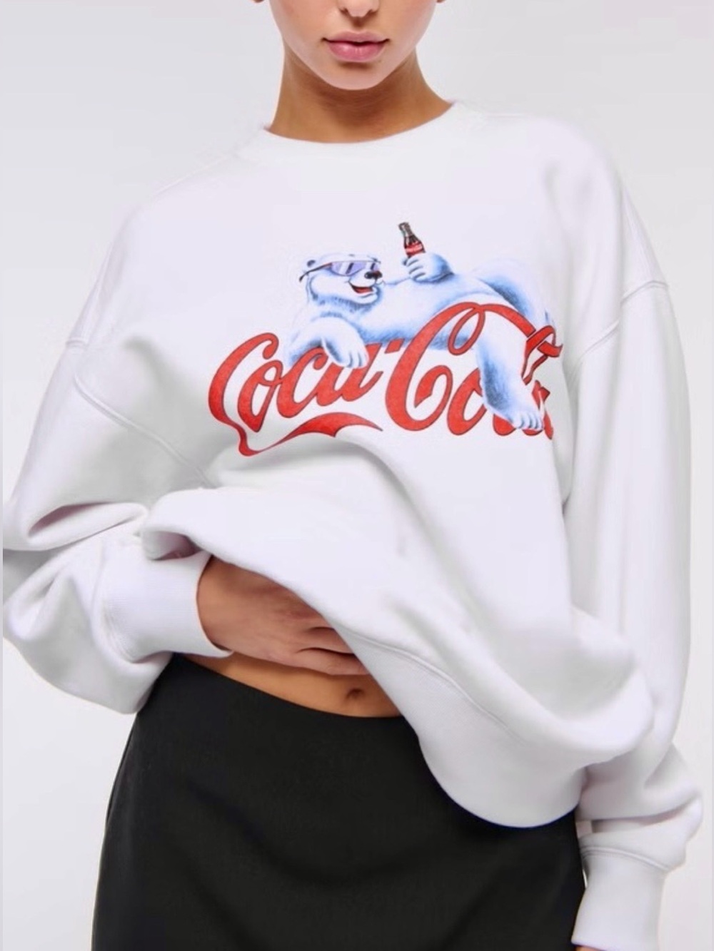 Abercrombie & Fitch Coca Cola Sunday Crewneck Sweatshirt